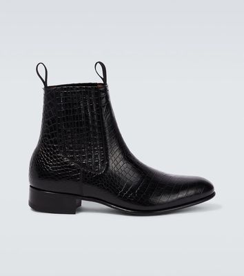 Tom Ford Croc-effect Chelsea boots