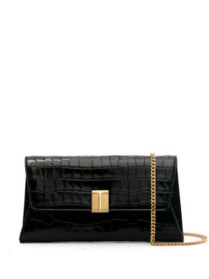 TOM FORD croc-embossed leather shouder bag - Black