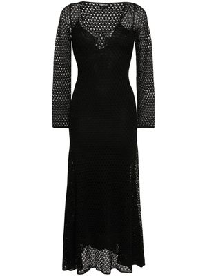 TOM FORD crochet-knit dress - Black