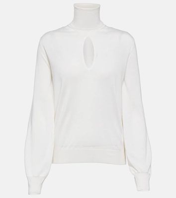Tom Ford Cutout cashmere and silk turtleneck sweater