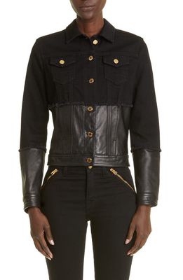 Tom Ford Denim & Leather Jacket in Black