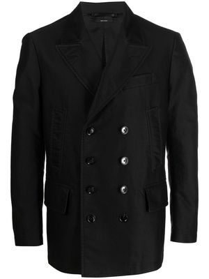 TOM FORD double-breasted cotton blazer - Black