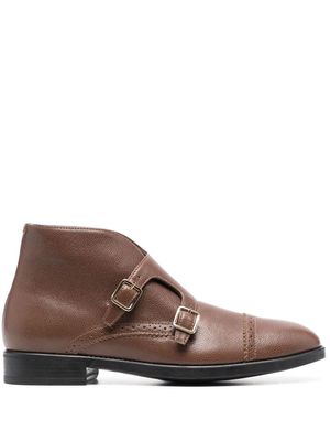 TOM FORD double-buckle monk shoes - Brown