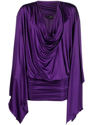 TOM FORD draped design short dress - Purple