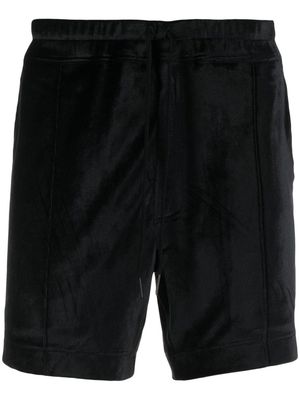 TOM FORD drawstring velour deck shorts - Black