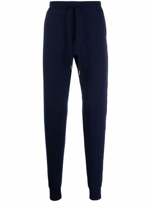 TOM FORD drawstring-waist cashmere track trousers - Blue