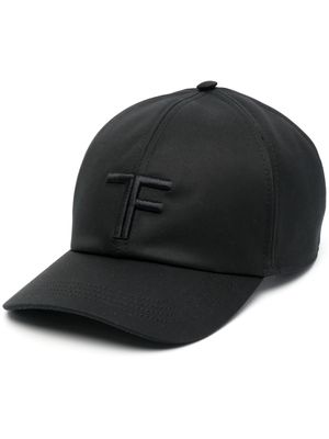 TOM FORD embroidered-logo cotton cap - Black