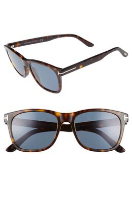 Tom Ford Eric 55mm Polarized Sunglasses in Dark Havana/Smoke Polarized