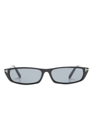 TOM FORD Eyewear Alejandro rectangle-frame sunglasses - Black