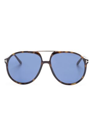 TOM FORD Eyewear Archie pilot-frame sunglasses - Brown
