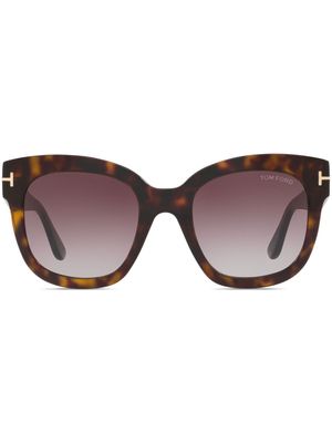 TOM FORD Eyewear Beatrix square-frame sunglasses - Brown