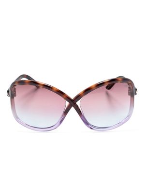 TOM FORD Eyewear Bettina oversize sunglasses - Brown