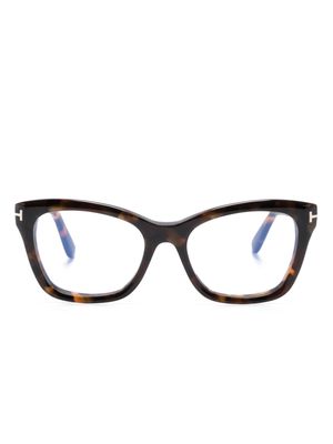 TOM FORD Eyewear Blue Block cat-eyes glasses - Brown