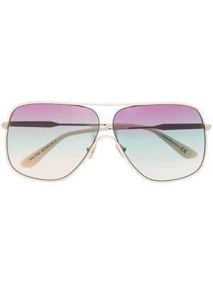 TOM FORD Eyewear Brady pilot-frame sunglasses - Neutrals