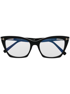 TOM FORD Eyewear cat-eye clear-lens glasses - Black