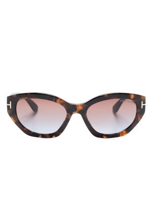 TOM FORD Eyewear cat-eye tinted sunglasses - Brown