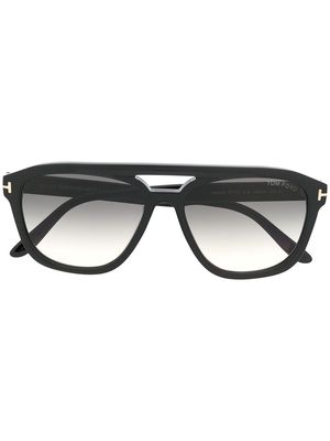 TOM FORD Eyewear chunky pilot-frame sunglasses - Black