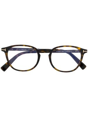 TOM FORD Eyewear classic round glasses - Brown