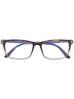TOM FORD Eyewear classic square glasses - Brown