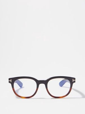 Tom Ford Eyewear - D-frame Acetate Blue-light Glasses - Mens - Black