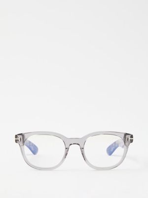 Tom Ford Eyewear - D-frame Actetate Glasses - Mens - Grey