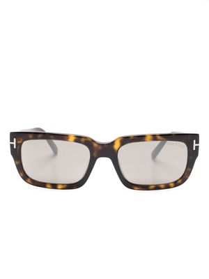 TOM FORD Eyewear Ezra rectangle-frame sunglasses - Brown