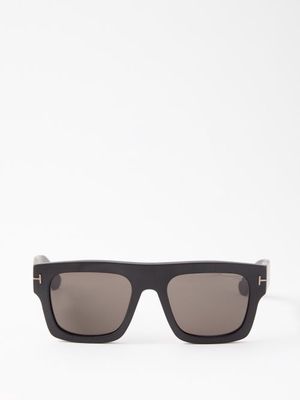 Tom Ford Eyewear - Fausto D-frame Acetate Sunglasses - Mens - Black