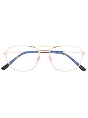TOM FORD Eyewear FT5830B pilot-frame glasses - Gold