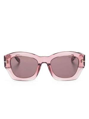 TOM FORD Eyewear Guilliana geometric-frame sunglasses - Pink