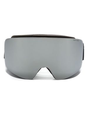 TOM FORD Eyewear logo-band mirrored-lenses ski goggles - Black