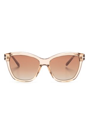 TOM FORD Eyewear Lucia square-frame sunglasses - Neutrals