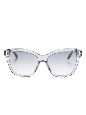 TOM FORD Eyewear Lucia wayfarer-frame sunglasses - Grey