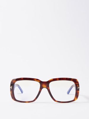 Tom Ford Eyewear - Navigator Acetate Glasses - Mens - Dark Tortoiseshell