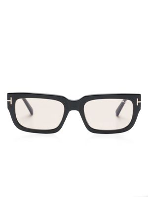 TOM FORD Eyewear rectangle-frame tinted sunglasses - Black