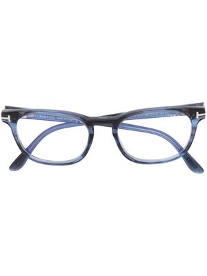 TOM FORD Eyewear rectangular-frame glasses - Blue