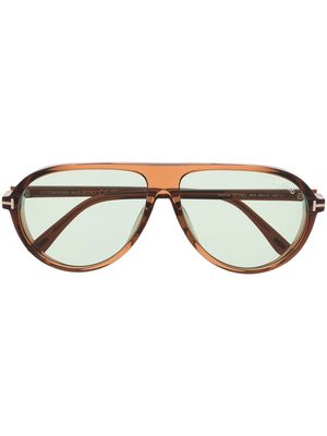 TOM FORD Eyewear tinted lenses oversize sunglasses - Brown