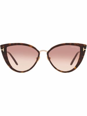 TOM FORD Eyewear tortoise-shell sunglasses - Brown