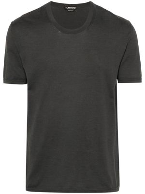 TOM FORD fine-knit cotton T-shirt - Grey