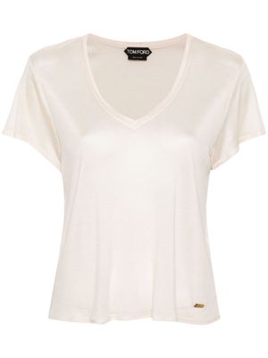 TOM FORD fine-knit T-shirt - Pink