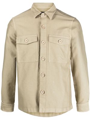 TOM FORD flap-pocket cotton overshirt - Neutrals