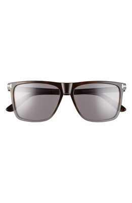 TOM FORD Fletcher 57mm Sunglasses in Multi Havana/Smoke Mirror