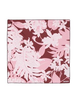 TOM FORD floral-print silk pocket square - Pink