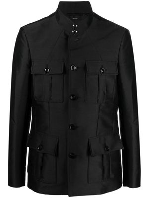 TOM FORD four-pocket military jacket - Black