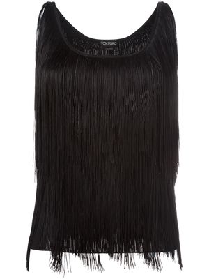 TOM FORD fringed tank - Black