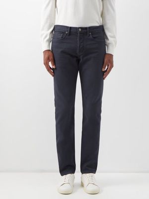 Tom Ford - Garment-dyed Slim-leg Jeans - Mens - Dark Blue