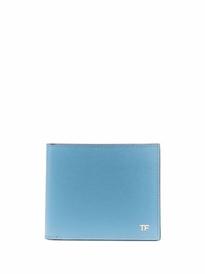 TOM FORD grained texture leather wallet - Blue