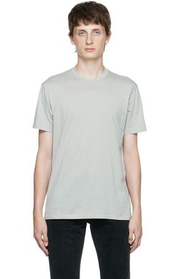TOM FORD Gray Embroidered T-Shirt