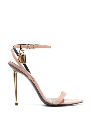 TOM FORD high-heel leather sandals - Neutrals