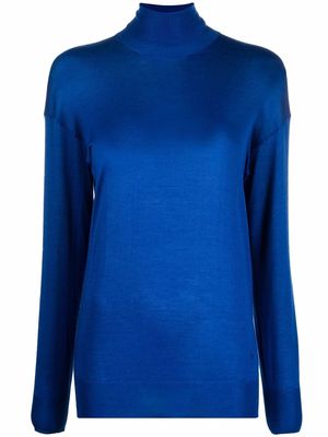 TOM FORD high neck knitted top - Blue