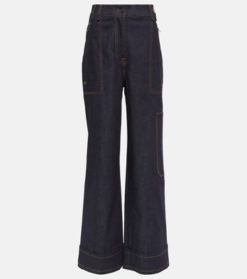 Tom Ford High-rise wide-leg jeans